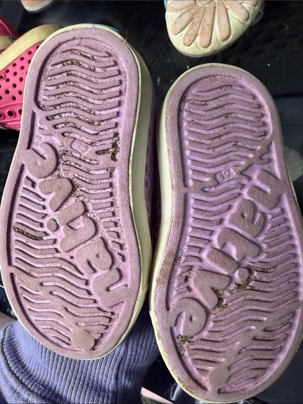 Native Kids Slip-On Water Shoes in Lavender Pink